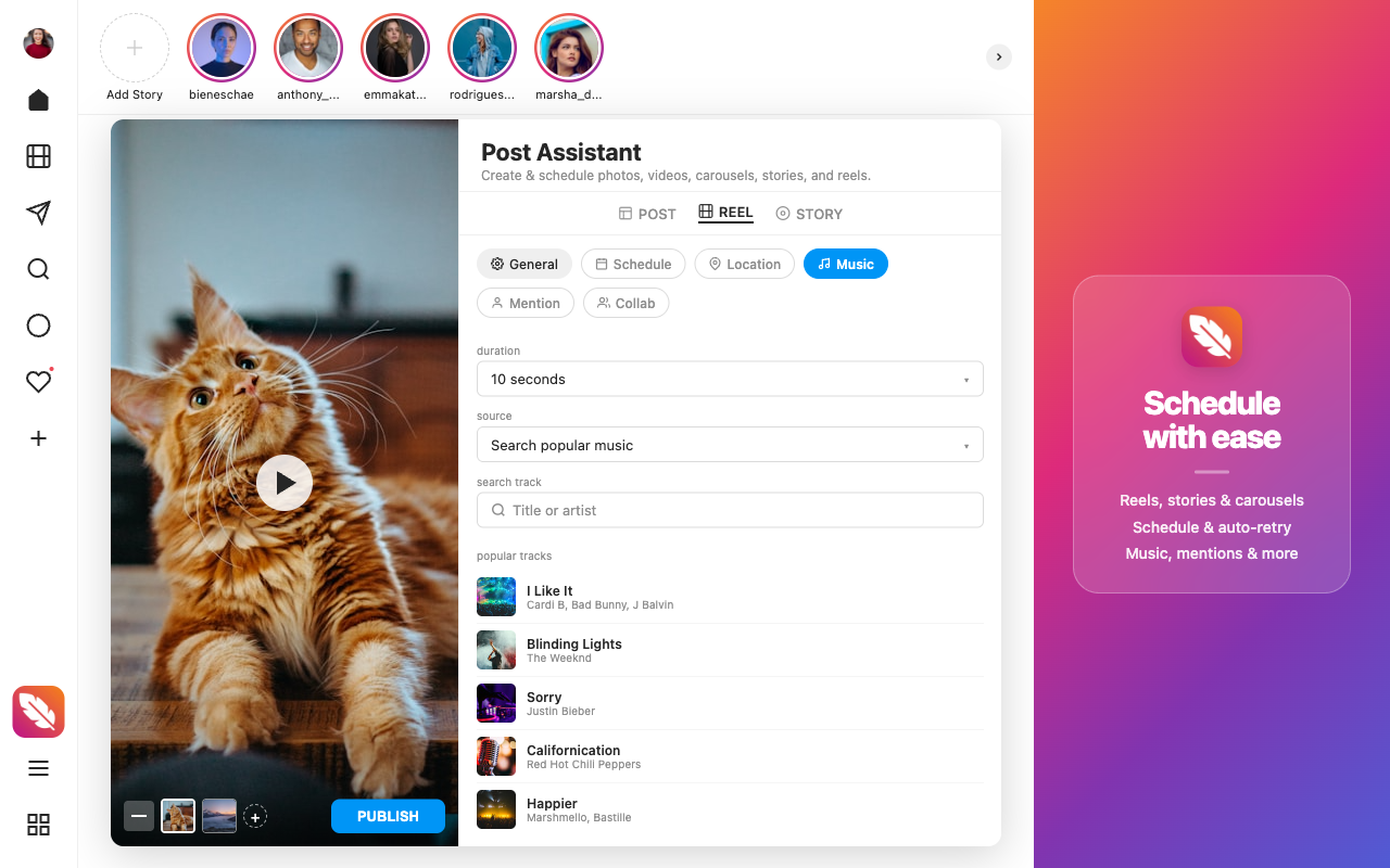 Opalite for Instagram post composer with AI captions
