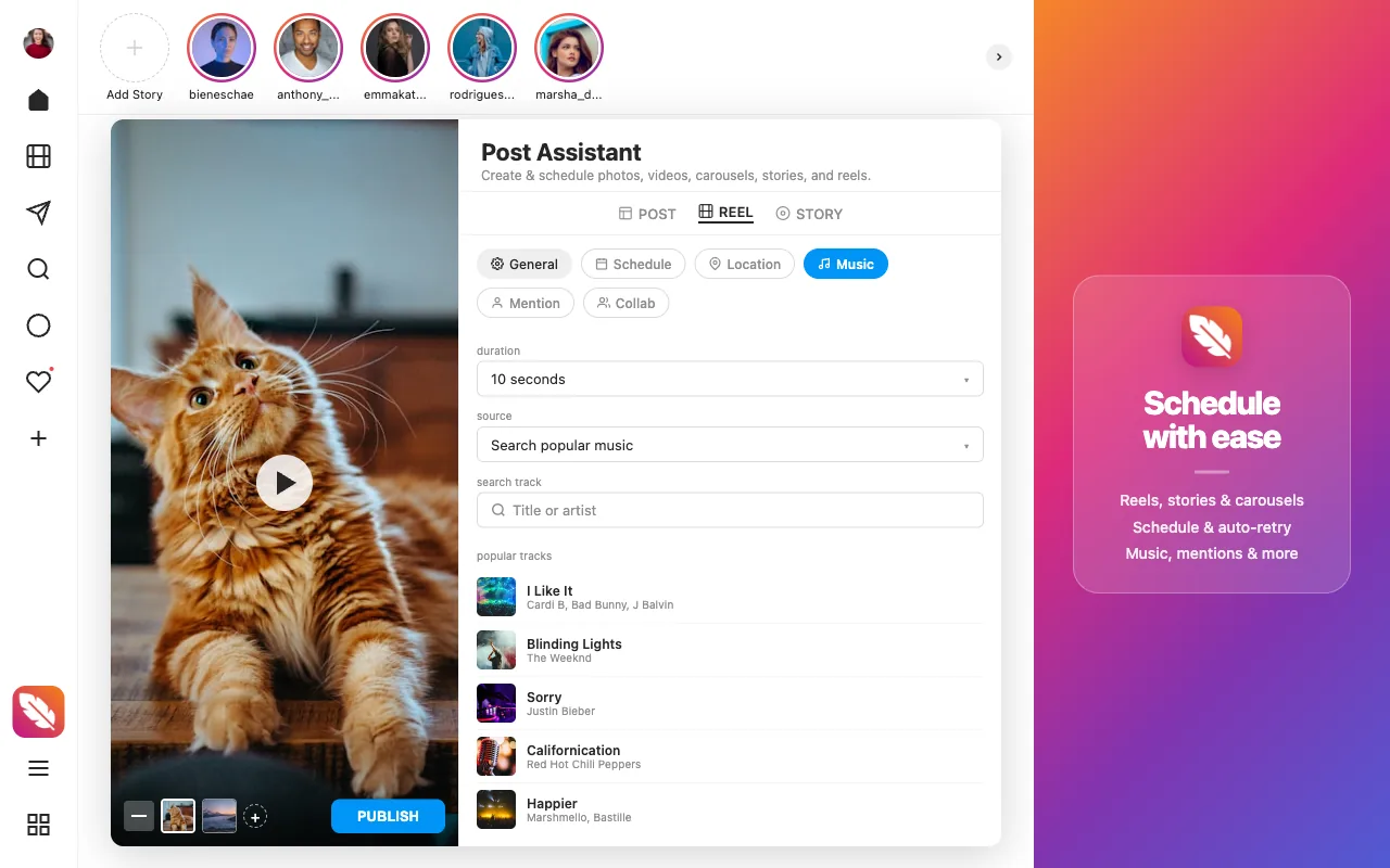 Opalite for Instagram post composer with AI captions